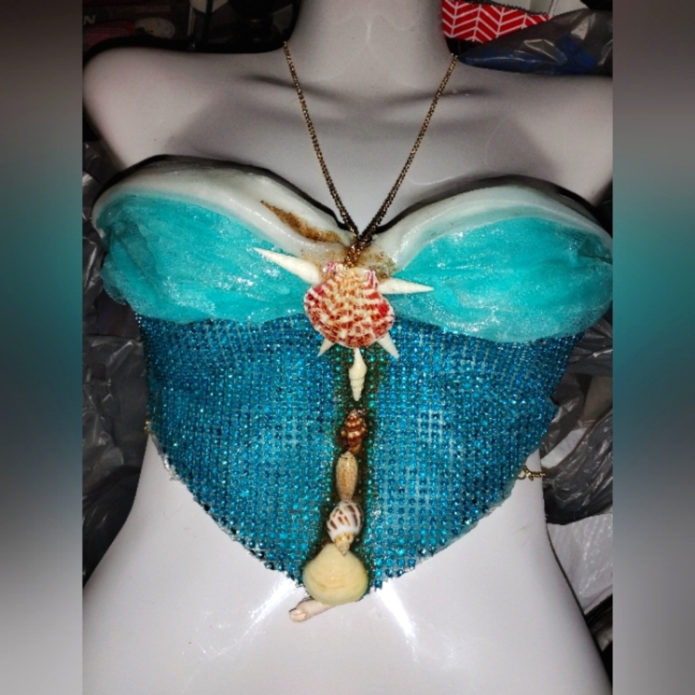 Mermaid resin corset